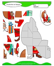 Puzzle Kes Yapıştır Çalışma Sayfaları